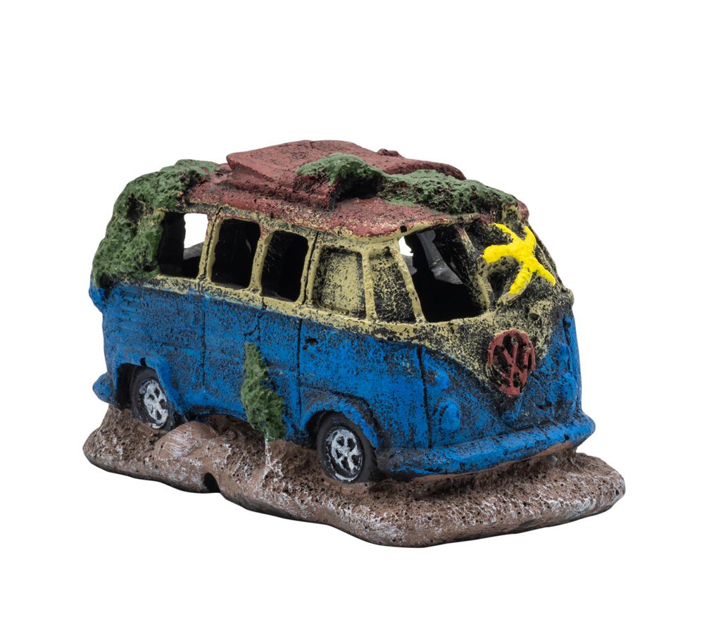 AQ Sunken Vintage Camper Van 13x7.3x8cm 1DA315