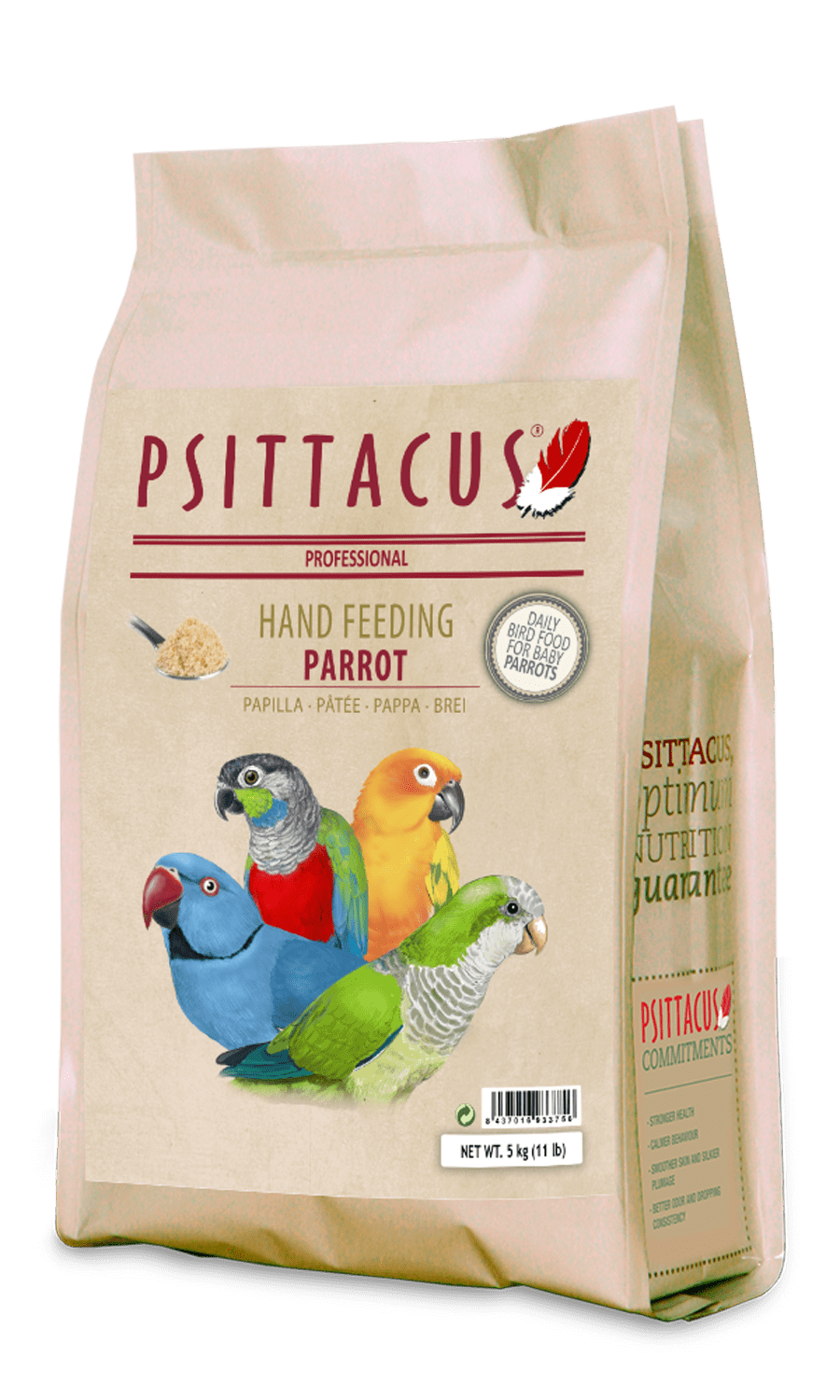Psittacus Parrot Hand Feeding 5kg