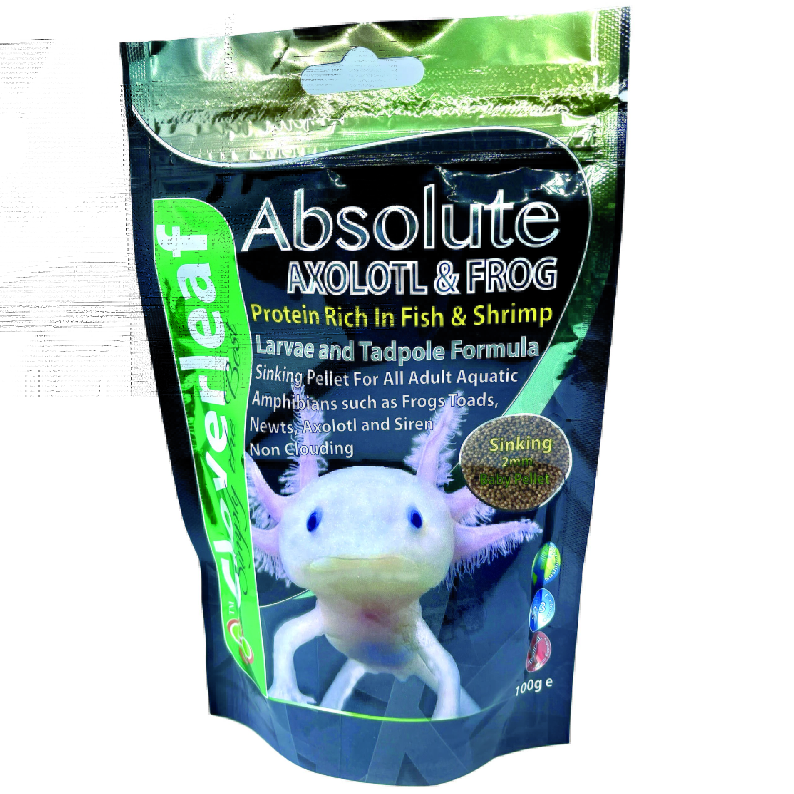 CL Axolotl & Frog Diet 2mmSinking Pellet 100g
