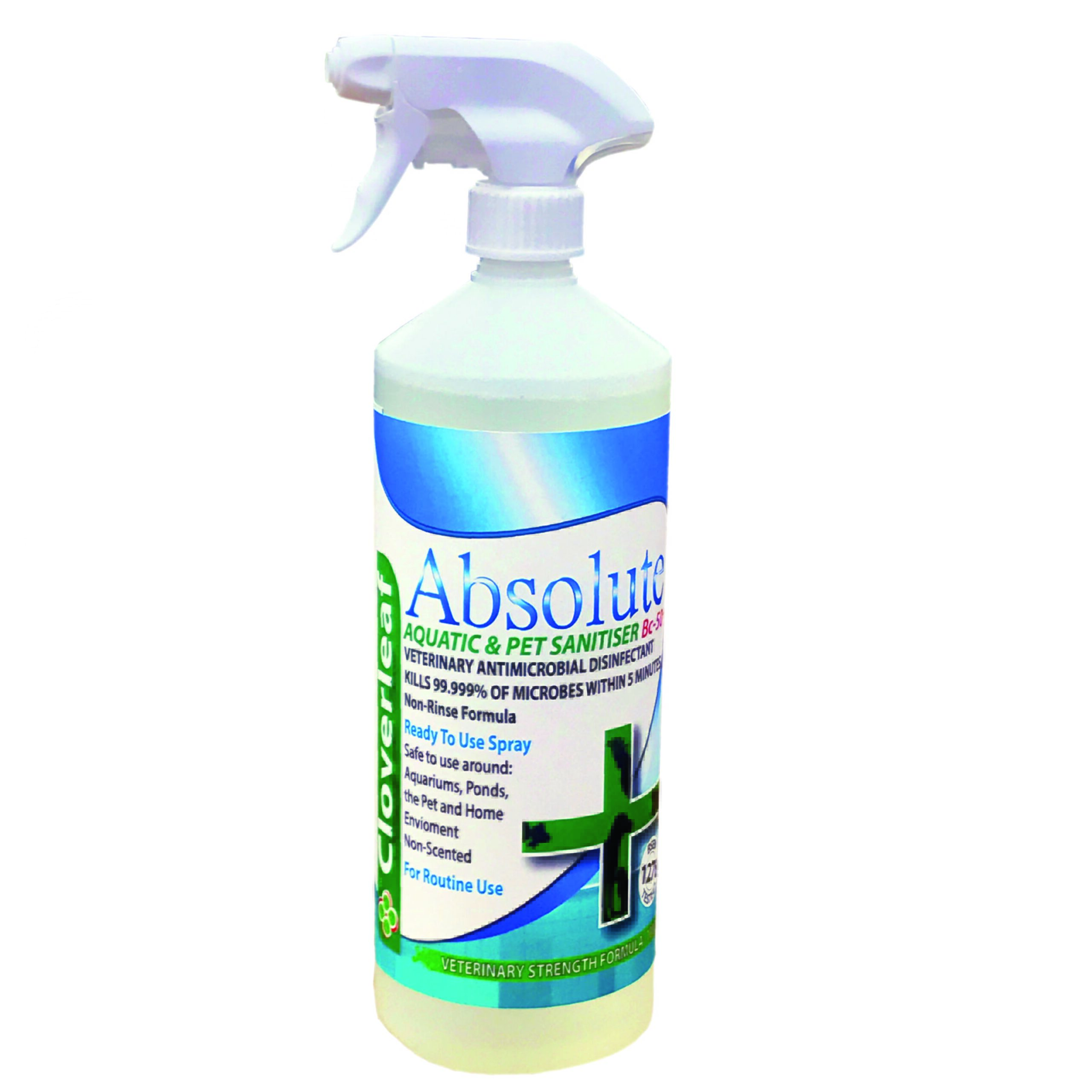 CL ABSOLUTE+ Aquatic & Pet Sanitiser Spray 1Ltr