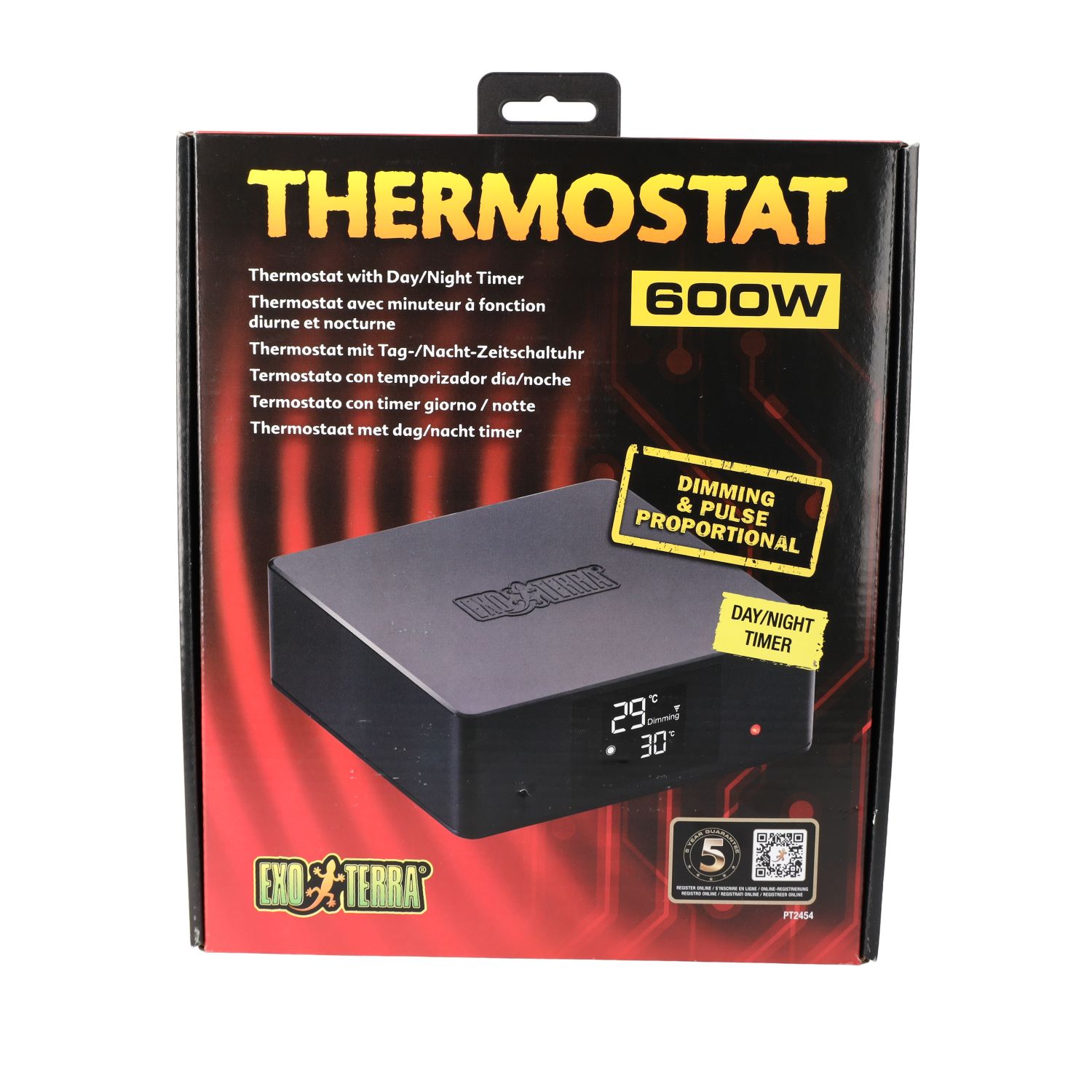 ET Thermostat 600w with Day/Night Timer, PT2454