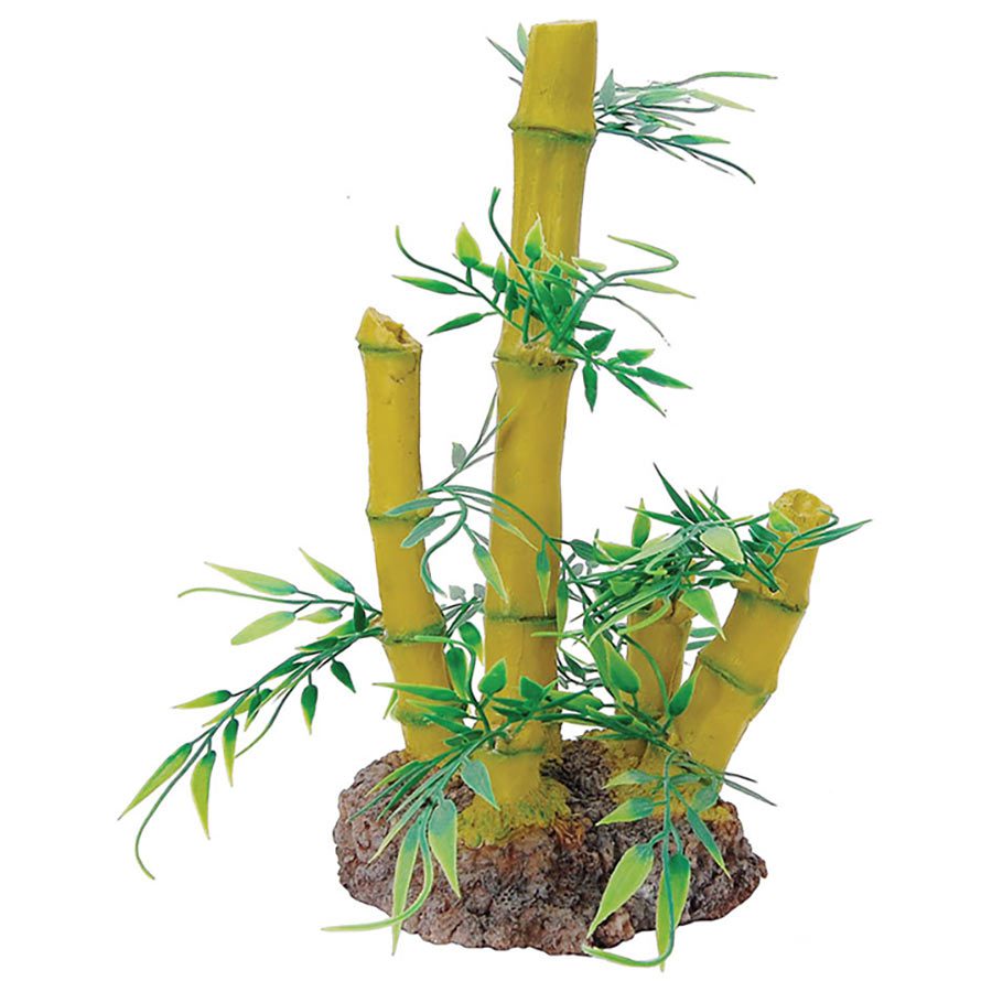 RS Bamboo Plant & Rock Base 12.5x9.5x23cm FP28574