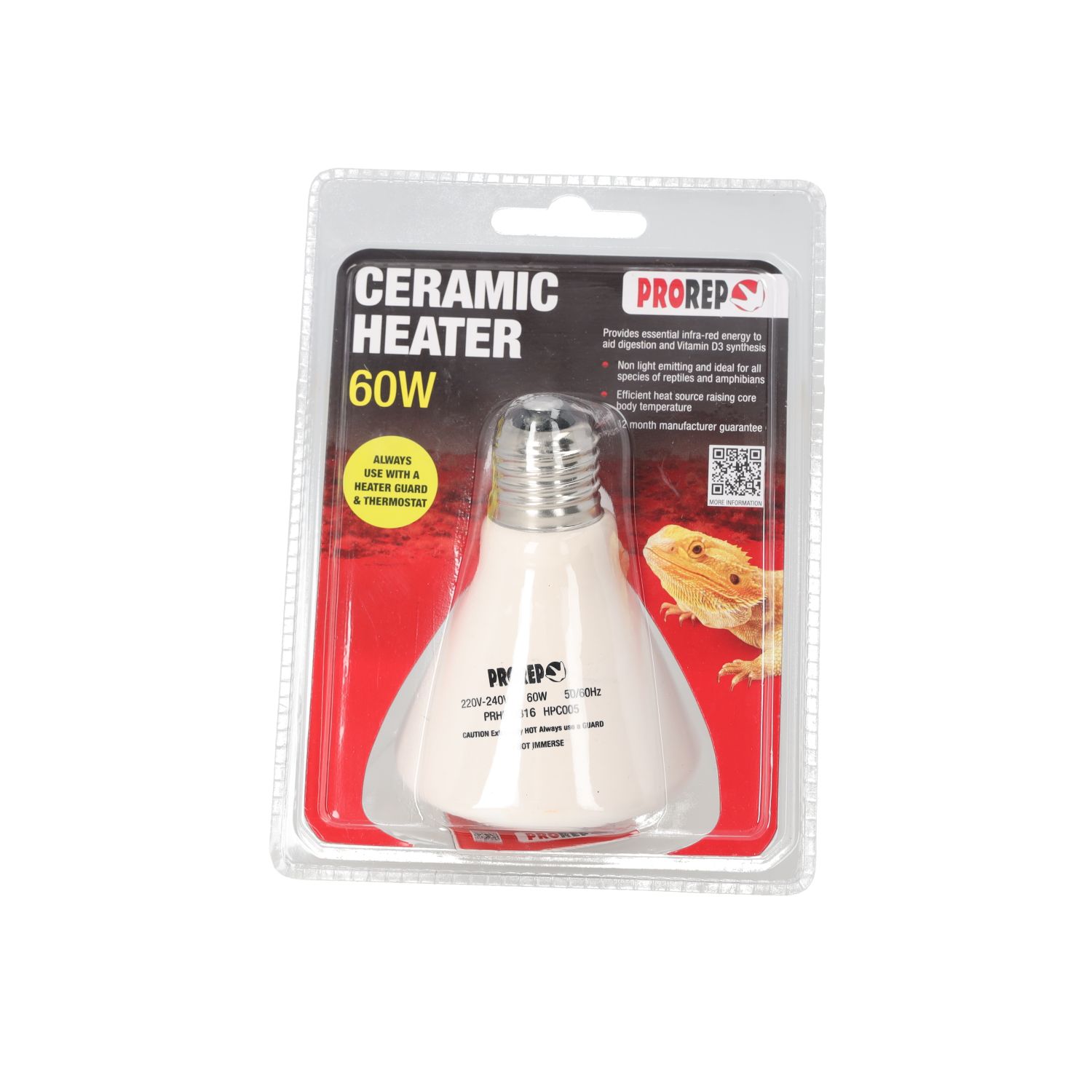 PR Ceramic Heat Emitter 60w, HPC005
