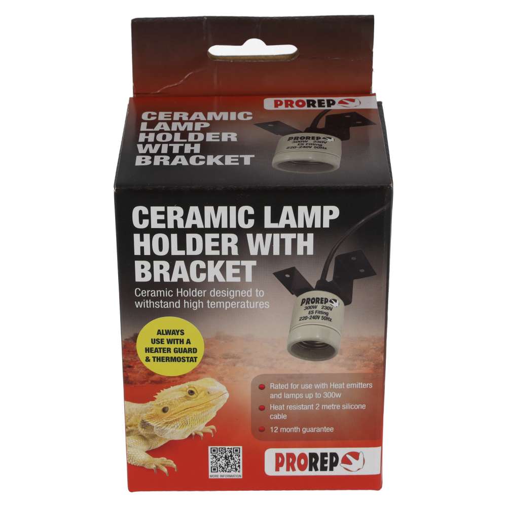 PR Ceramic Lamp Holder WITH Bracket, HPH010