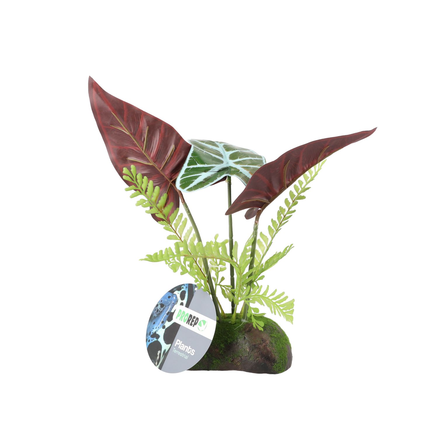 PR Artificial Philodendron Red Emerald Plant, 30cm