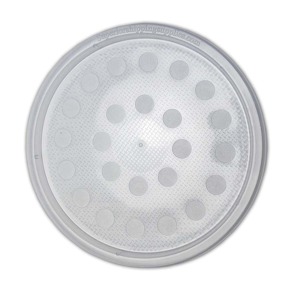 Round Deli Cup LID Poly Fibre Vent Holes (500 Box)