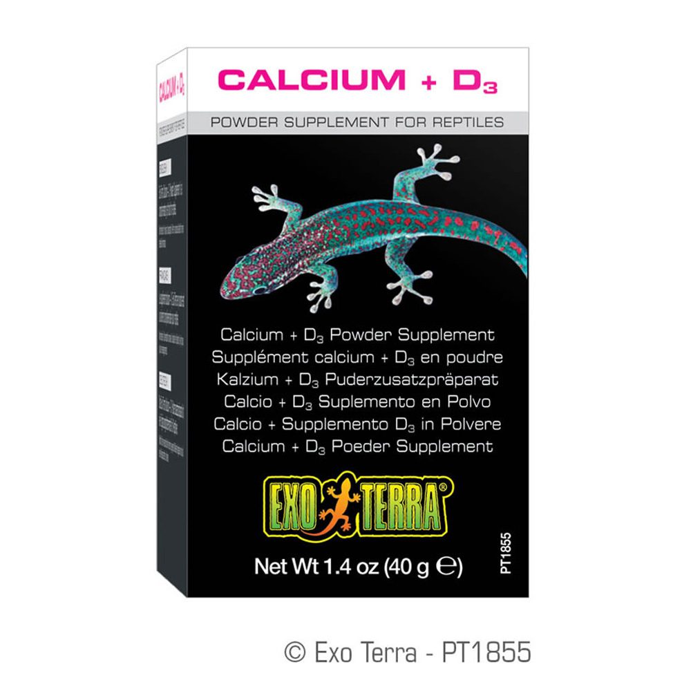 ET Reptile Calcium + D3 40g, PT1855