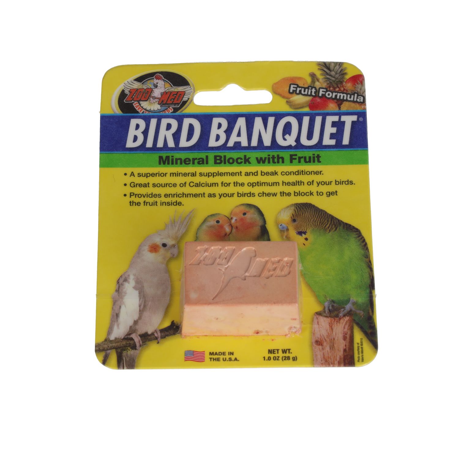 ZM Bird Banquet Fruit Mineral Block SMALL, BB-FSE