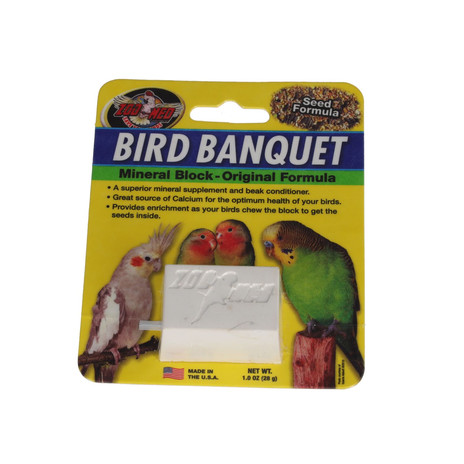 ZM Bird Banquet Seed Mineral Block SMALL, BB-OSE