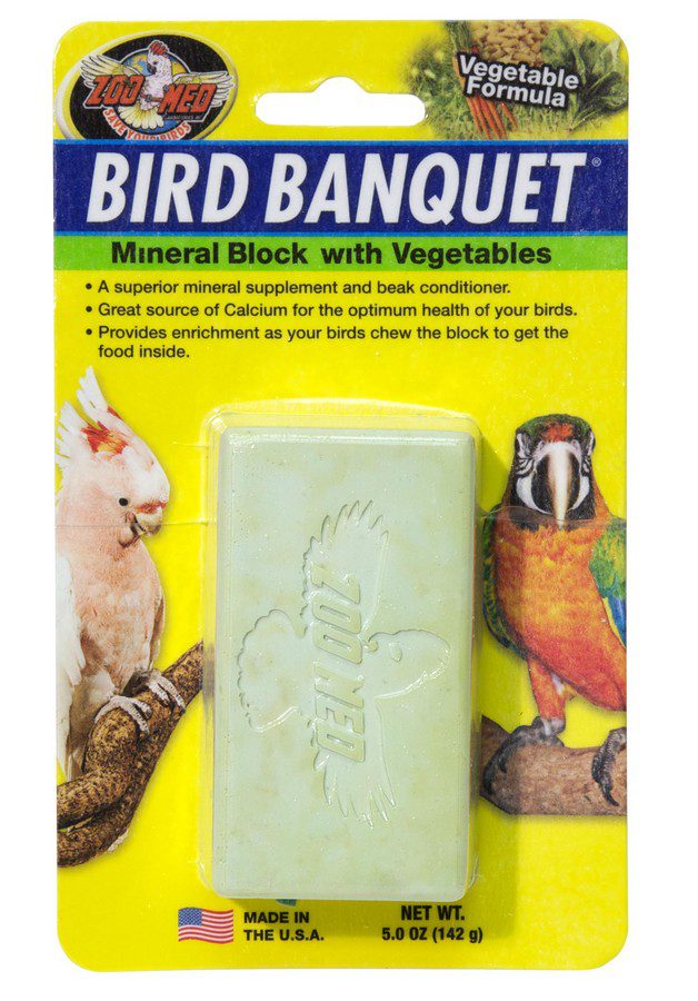 ZM Bird Banquet Veg Mineral Block LARGE, BB-VLE