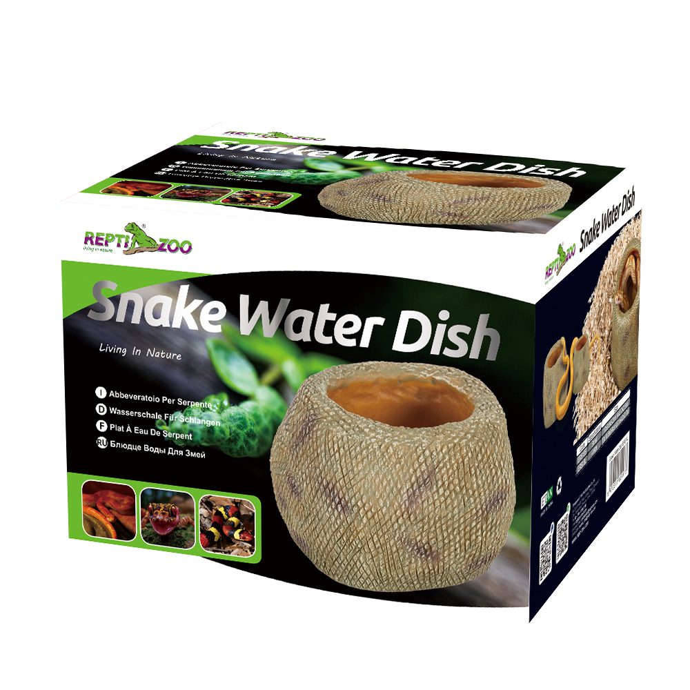 RZ Snake Water Dish, Large, 13x10.8x9.4cm