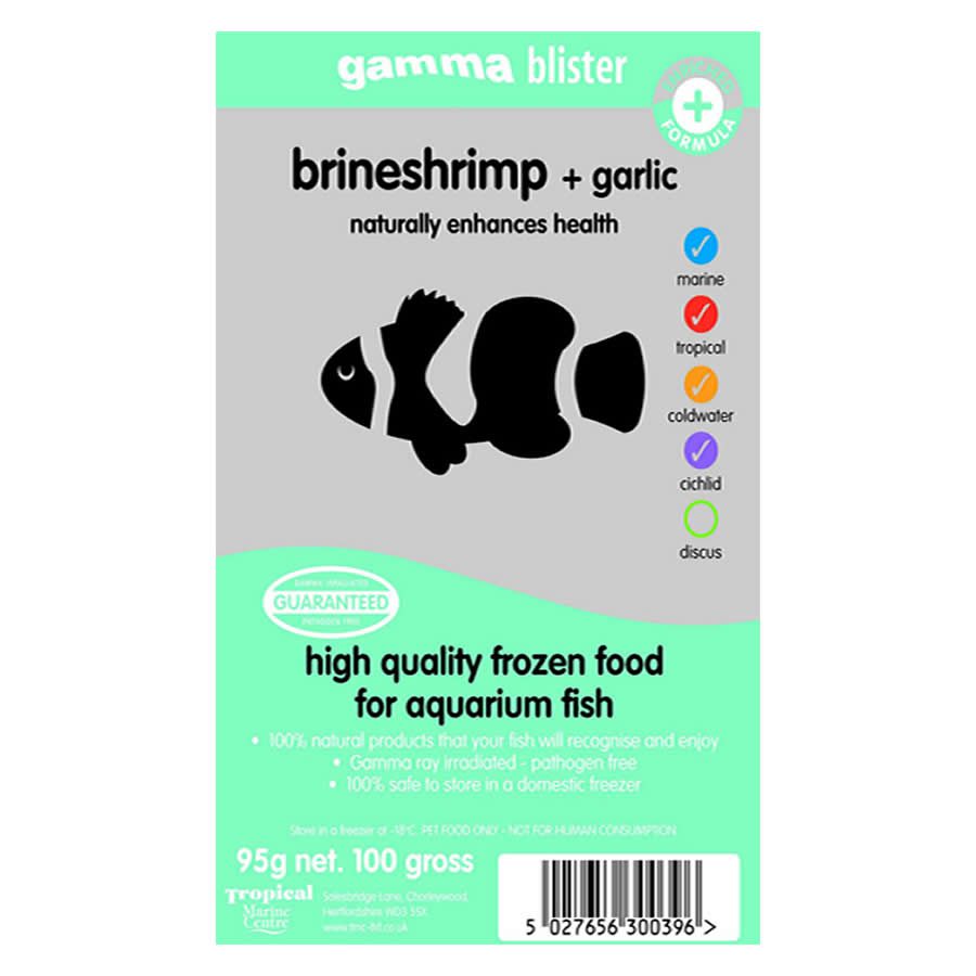 Gamma Blister Brineshrimp + Garlic, 100g