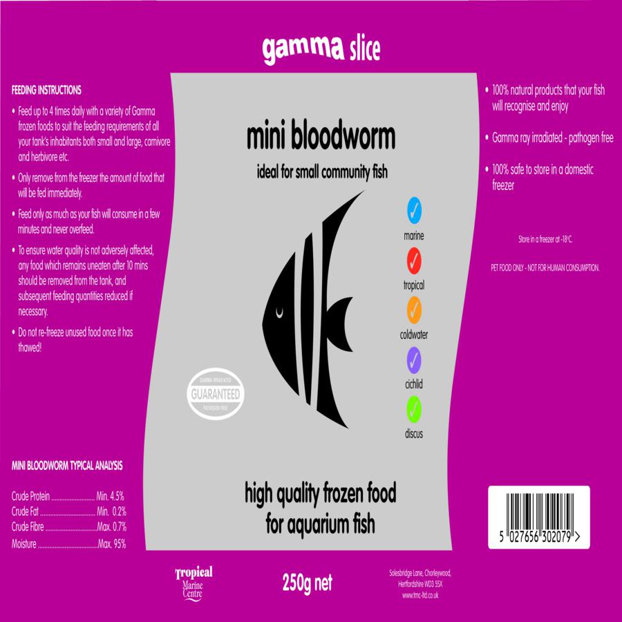 Gamma SLICE Mini Bloodworm, 250g
