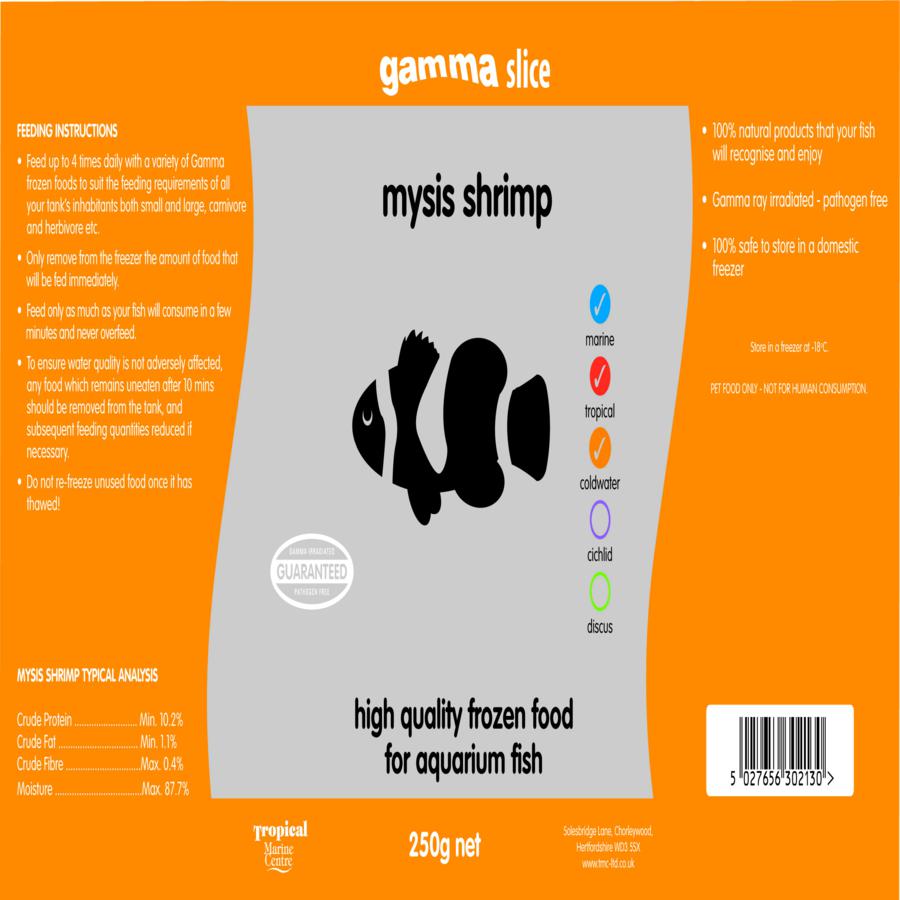 Gamma SLICE Mysis Shrimp , 250g