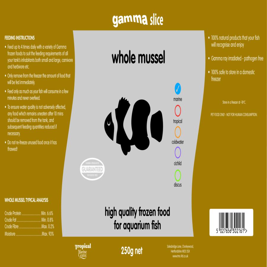 Gamma SLICE Whole Mussel, 250g